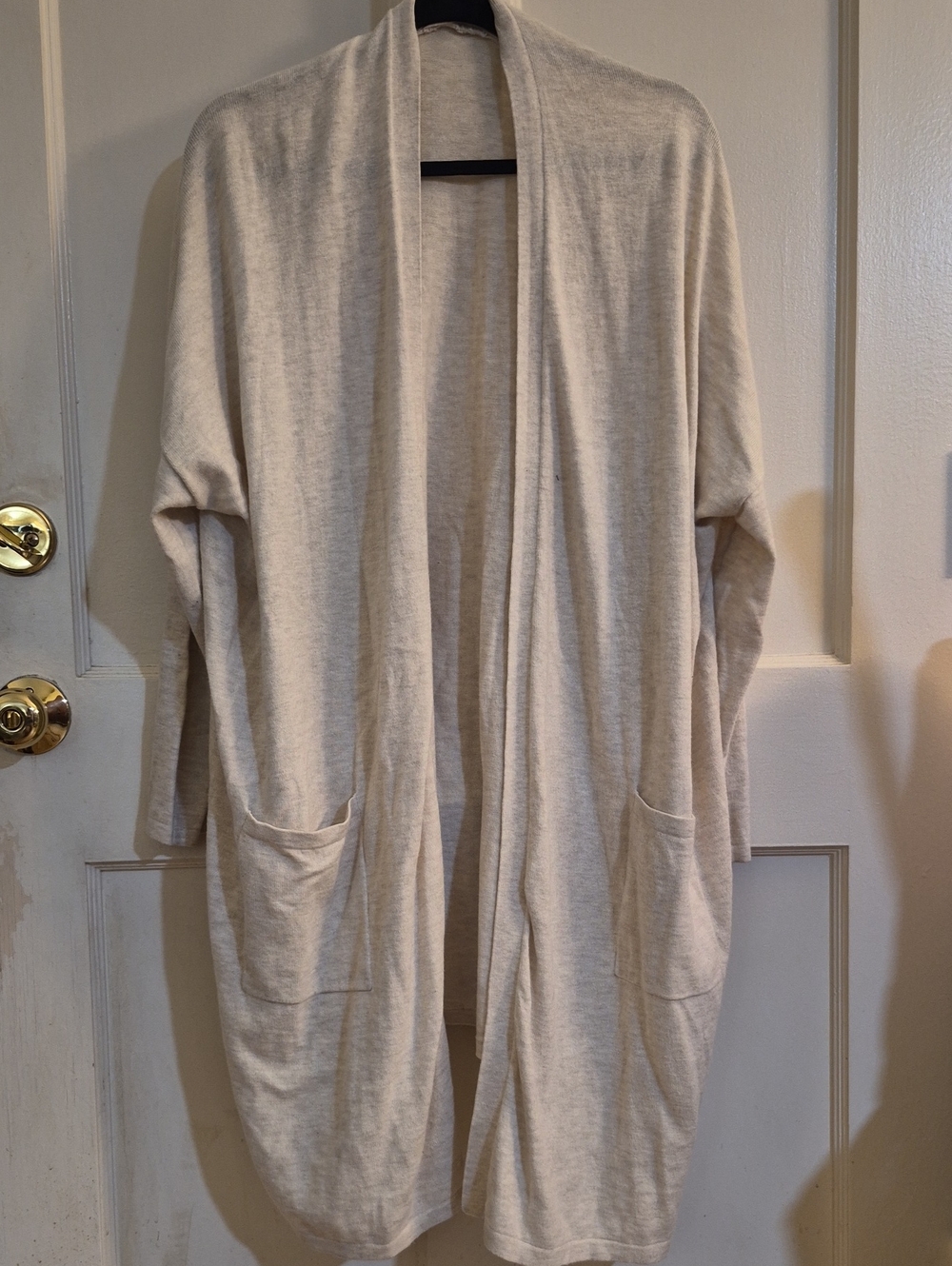 Pure JILL Light Cream Open-Front Women’s Cardigan Sweater